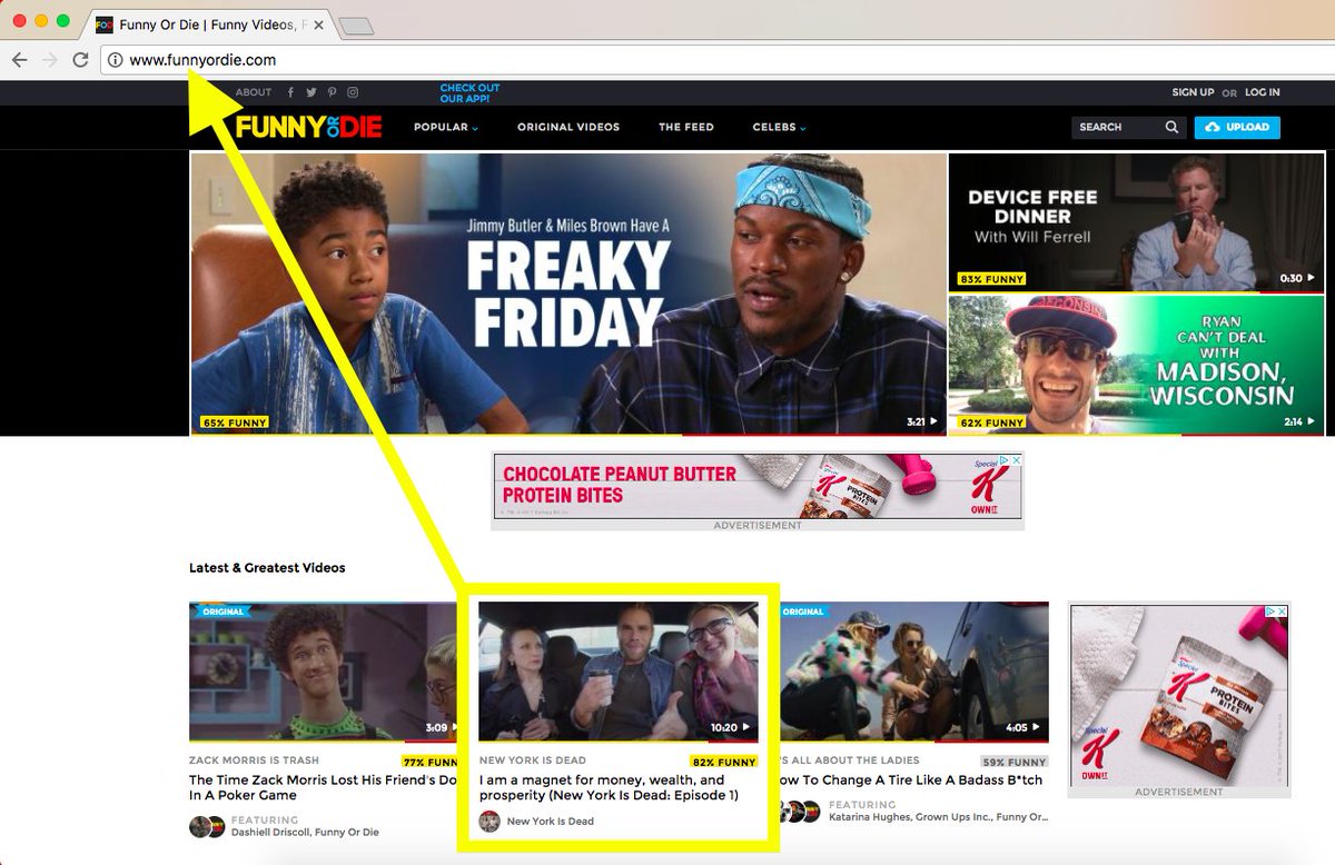 NYIDtheseries's tweet photo. @funnyordie homepage! Check out episodes 1-3 and click "FUNNY"! https://t.co/qeEfprGRcu