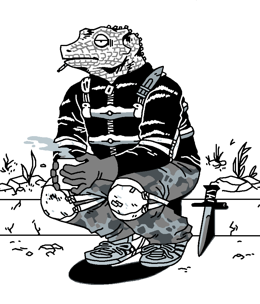 kaiman from dorohedoro for @fax_factory happy birthDAY btw :o) 