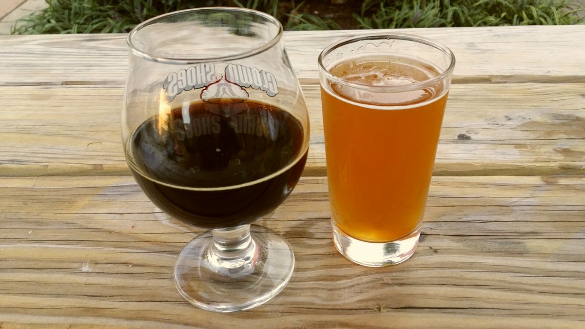 TFSPIO's tweet photo. Enjoying the fine fare of @RaleighBrewing and @Boulevard_Beer in north Raleigh @bottlerev3 #FirkinFriday #FridayFeeling https://t.co/v4reekk6lW
