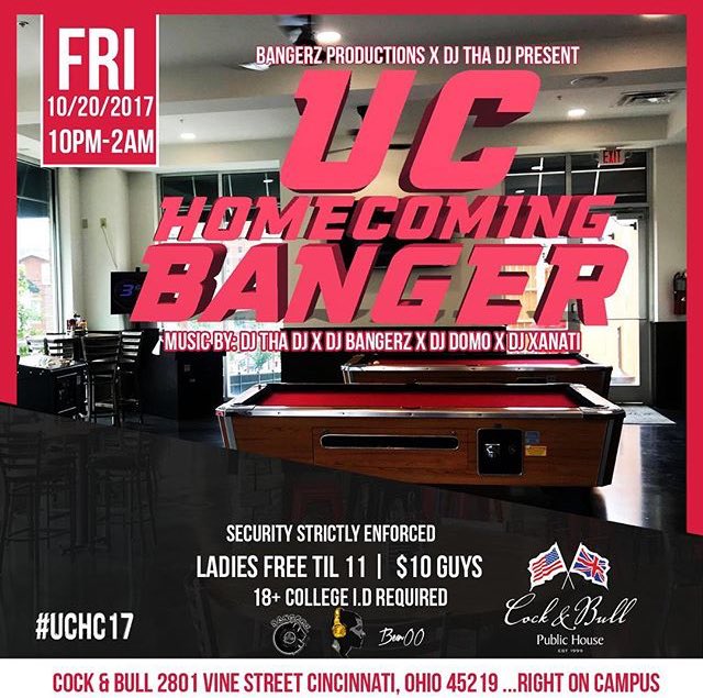 realmykefreeman's tweet photo. Tonight #DaMostHatedEnt will be in attendance for #UCHomecomingBanger S/O to my boa @DJBangerz_ ๐ฅ https://t.co/E2mBLIvnnK