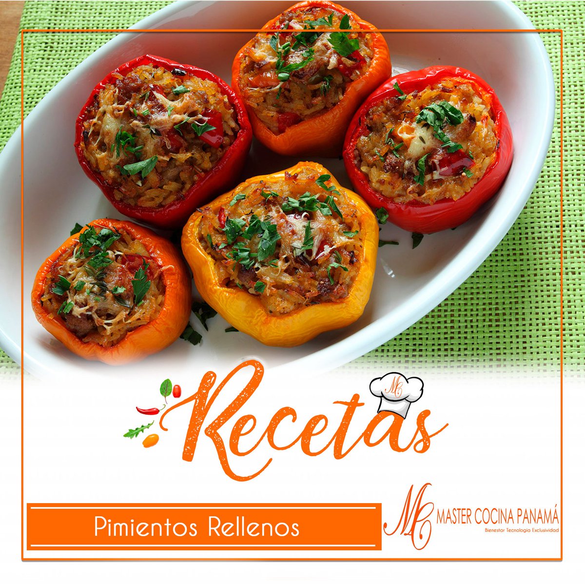 MasterCocinaPTY's tweet photo. 🌶Viernes de Receta
Pimientos Rellenos 🌶
📝Atrévete a cocinar 
Te recomendamos hacerlo en una Olla con Mango de 3 qt. https://t.co/Jls2ZI8ha4 https://t.co/evuSL73iRG
