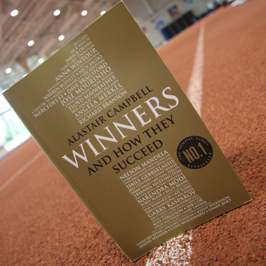 MrGorgeousUK's tweet photo. What an unexpected gift, a signed copy of WINNERS by the wordsmith Alastair Campbell @campbellclaret thank you @BritAthletics Photo by me https://t.co/B0Sbw55McO