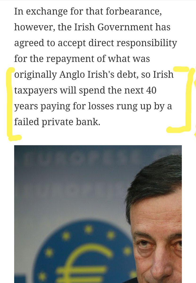 .<a href="/centralbank_ie/">Central Bank of Ireland</a> did such a good job regulating #Anglo.
Only 36 more years before we all finish paying its BILLIONS of debt.
#trackerscandal