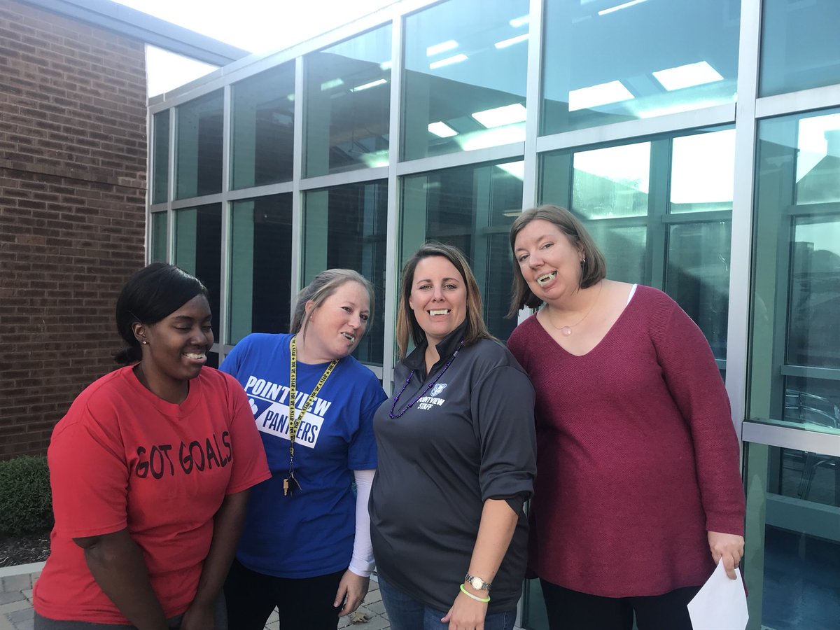 SherryBirchem's tweet photo. Early Release learning and fun for our teachers #draculateeth #staffsynergizing #wemayhavestartedafire https://t.co/guZDsbPaKw