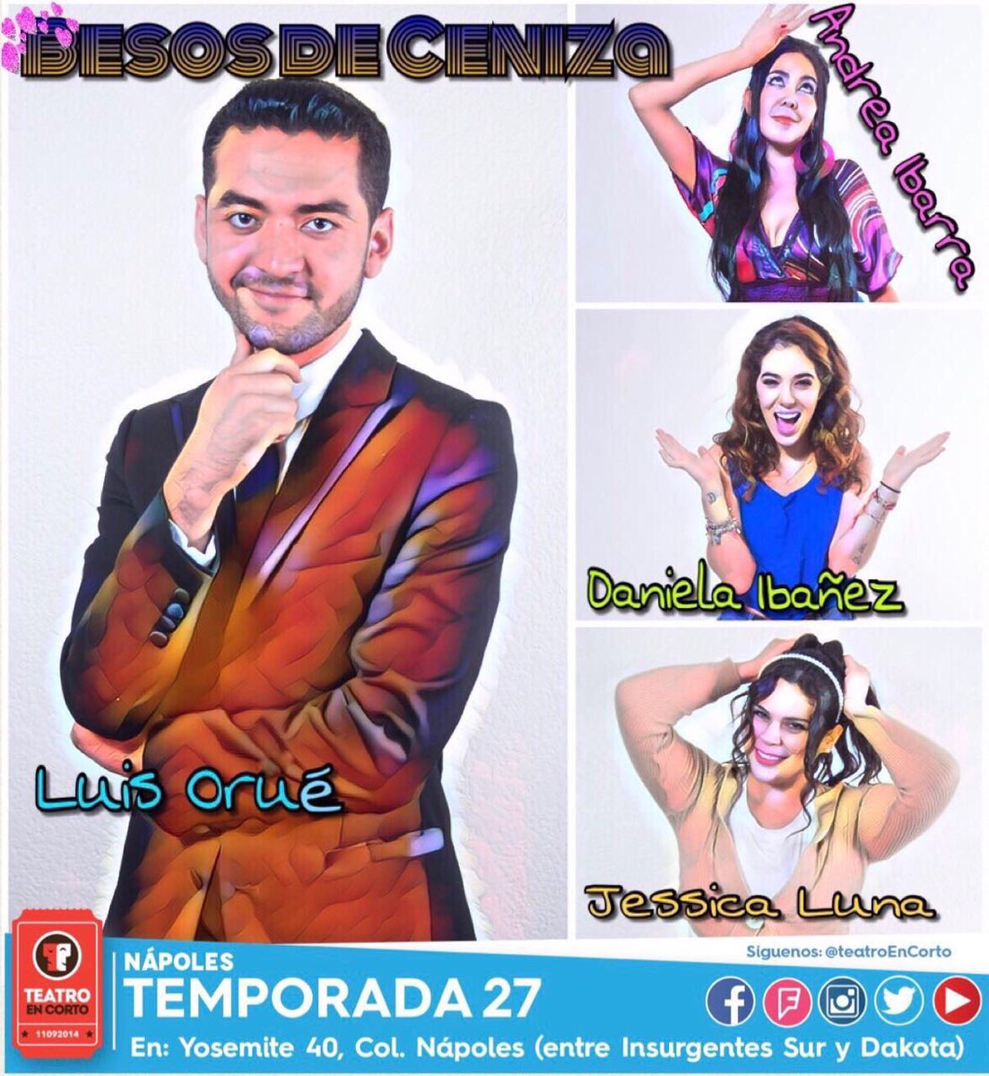 #CDMX: Vayan a ver a mi hermano <a href="/LuisEOrue/">Luis Orué</a> interpretando a <a href="/erikrubin/">ERIK RUBIN</a> en @BesosdeCenizaTC en <a href="/TeatroEnCorto/">Teatro En Corto</a>. 🎤🎭