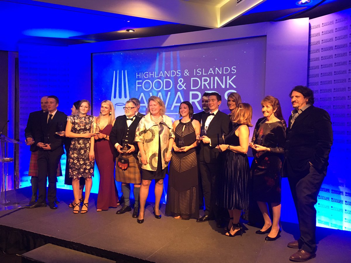 HIEScotland's tweet photo. Congratulations to all the winners at this evenings Highlands and Islands Food and Drink Awards @kingsmillshotel #hifad2017 https://t.co/IQzM34mAPj