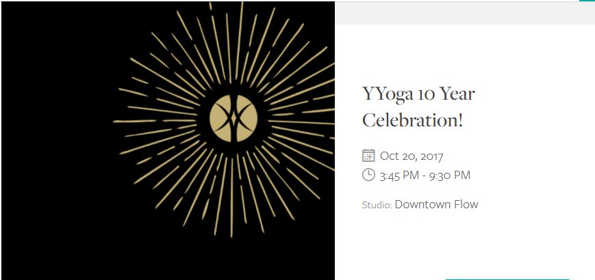 Happy 10th birthday, #YYoga10 #Vancouver  owl.li/C2U330fY8WU  Receive free samples of @cocospurecoconut water October 20. Check it out.