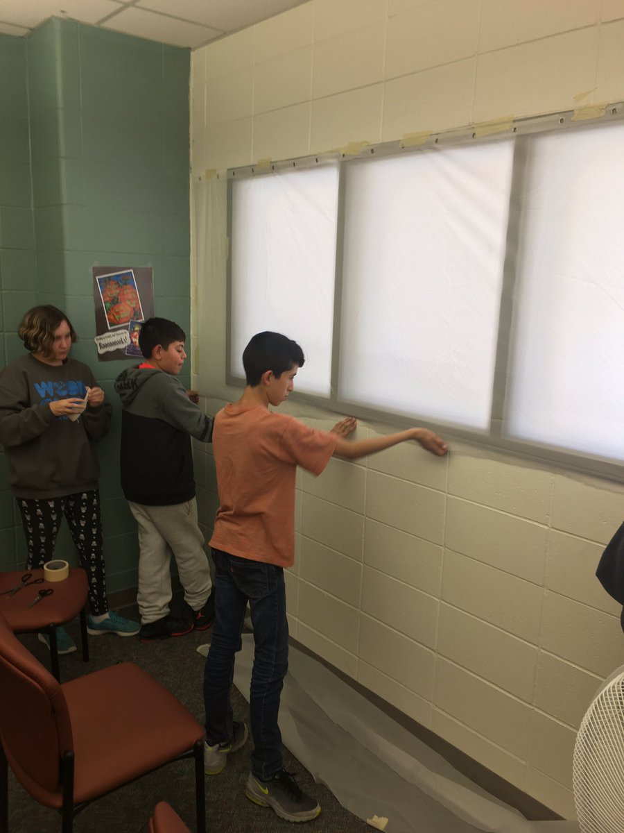 Students @eastmiddlesc getting ready for school of screams get your tickets presale is 1$ and 2$ at the door show will be october 28 6-8pm