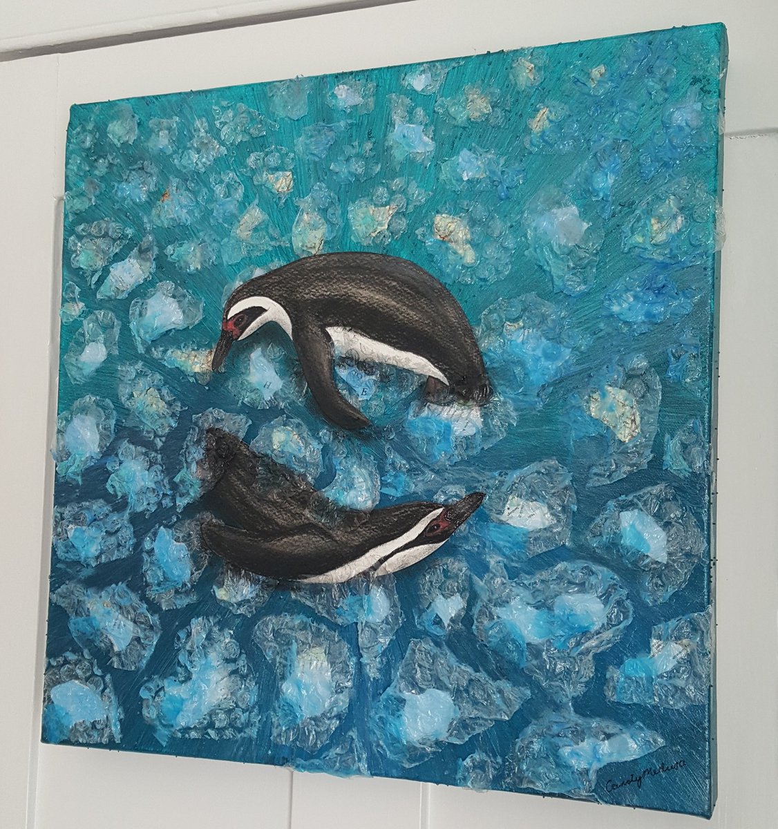 eXXhibition's tweet photo. My #upcycled #beachlitter #art currently on show @ #shoreham #gallery. #UpcycledHour #plasticpollution #OceanRescue https://t.co/r6kPbvpZvj