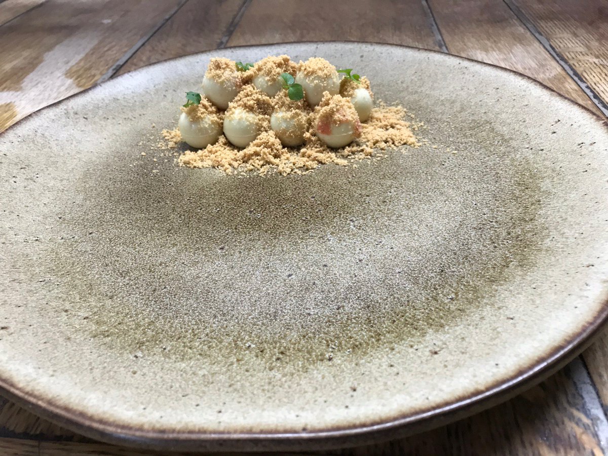 chrisburtchef's tweet photo. '1817' - @BillingtonsGB gingerbread & vintage port white chocolate bubbles, rolling this bad boy out tomorrow, @MyttonMermaid https://t.co/c9D76lQqUz