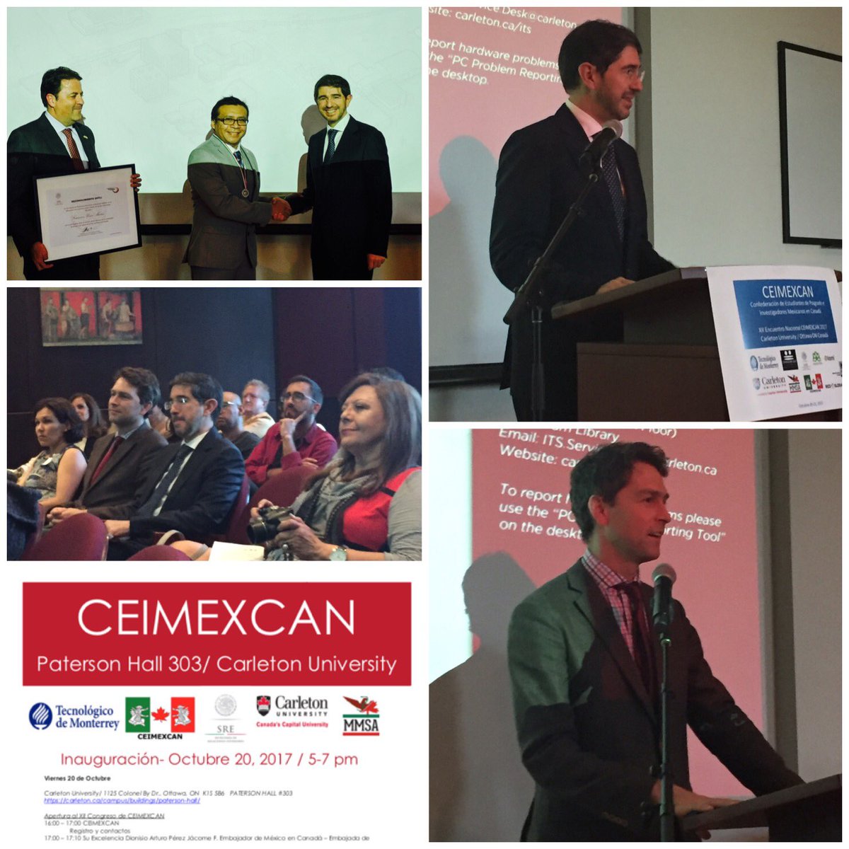 afoncerrada's tweet photo. Congreso de @CEIMEXCAN y entrega de reconocimiento Othli al dr @FranciscoUcan  @IME_SRE 🇲🇽🇨🇦👏👏 https://t.co/PkaCrZD2Bg
