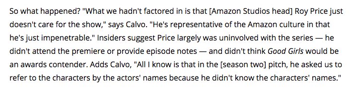 JarettSays's tweet image. Given how things have panned out, Amazon should be obligated to greenlight #GoodGirlsRevolt Season 2, right?