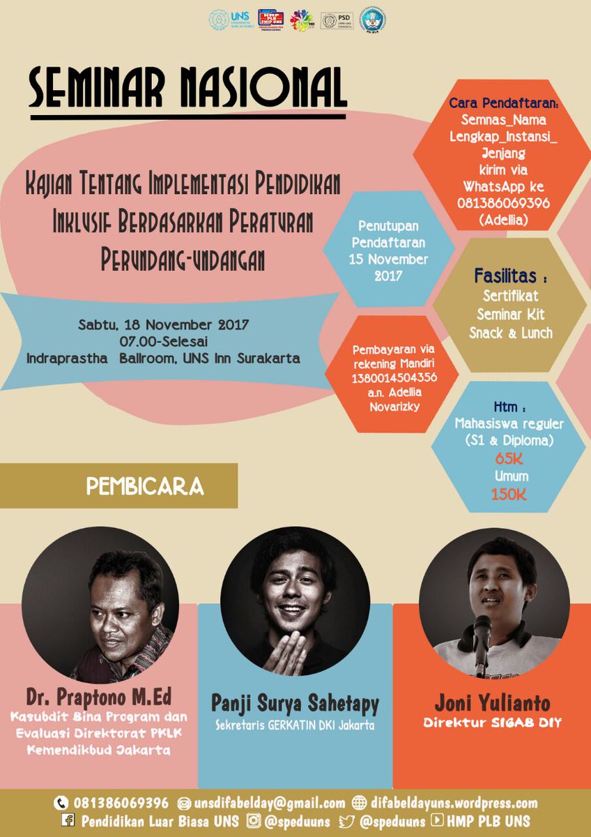 Hayuk ramaikan HDI Solo dg ikuti Seminar Nasional oleh PLN UNS bsk 18 Nop 2016. Ada kak <a href="/SuryaSahetapy/">P. Surya P. Sahetapy</a> lho. Buruan sblm hbs.