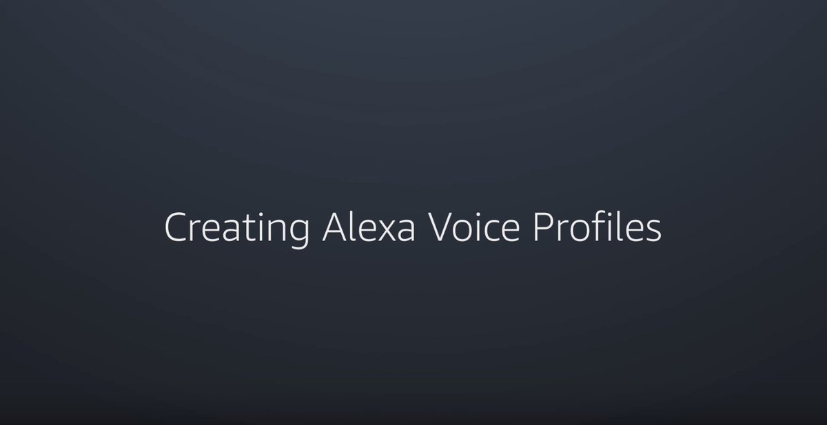 Werner's tweet photo. Last week the #Alexa team launched Voice Profiles to identify individual users. Here is how to create them: https://t.co/W5fFKHkwl3 https://t.co/4clRQuUSpP