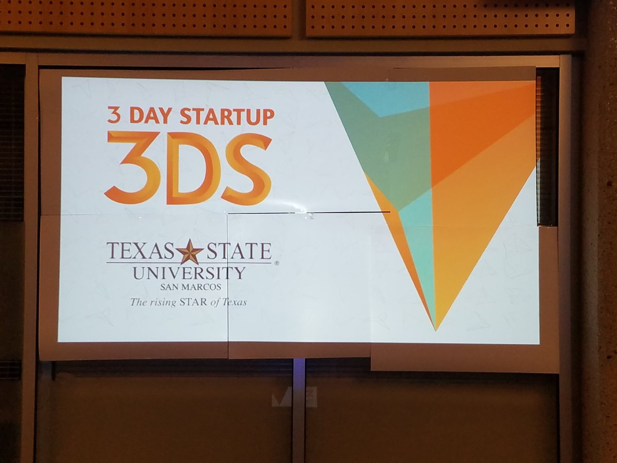ATX_Mario's tweet photo. Just about time to kick off @3DayStartup @txst #3DSTXST https://t.co/I89Au3WKtO