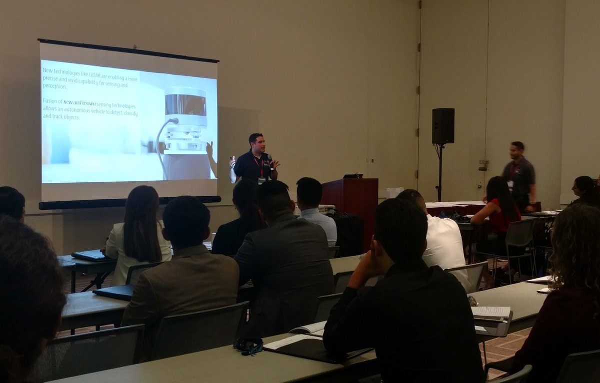 RachelAnnWood1's tweet photo. Going on now, Accelerating Autonomous Technologies! Room 106 By Program Engineering Manager Autonomous Technology, Tony Argote. #GMHENAAC #HENAAC29 @GreatMindsSTEM https://t.co/Hv3CrCXXzE