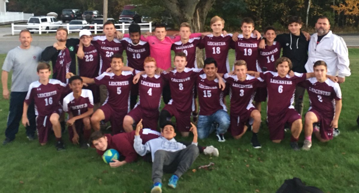 LeicBoysSoccer's tweet photo. With today’s 6-1 win at Southbridge the boys qualify for post season play. #Mission1Accomplished. Congrats to Coach Cleveland and the Squad https://t.co/qFNTK8c2XO