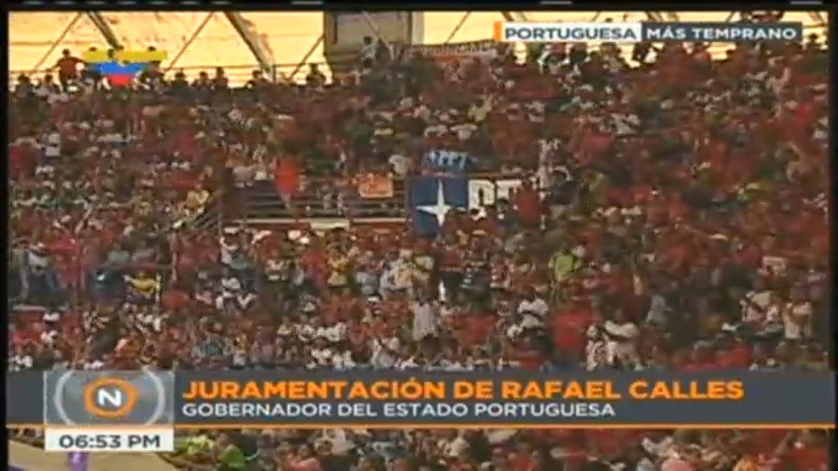 PartidoPSUV's tweet photo. #PORTUGUESA Ante este pueblo heroico quedó juramentado el nuevo gobernador del estado Portuguesa @rafaelcalles https://t.co/lmoPh1GTDI