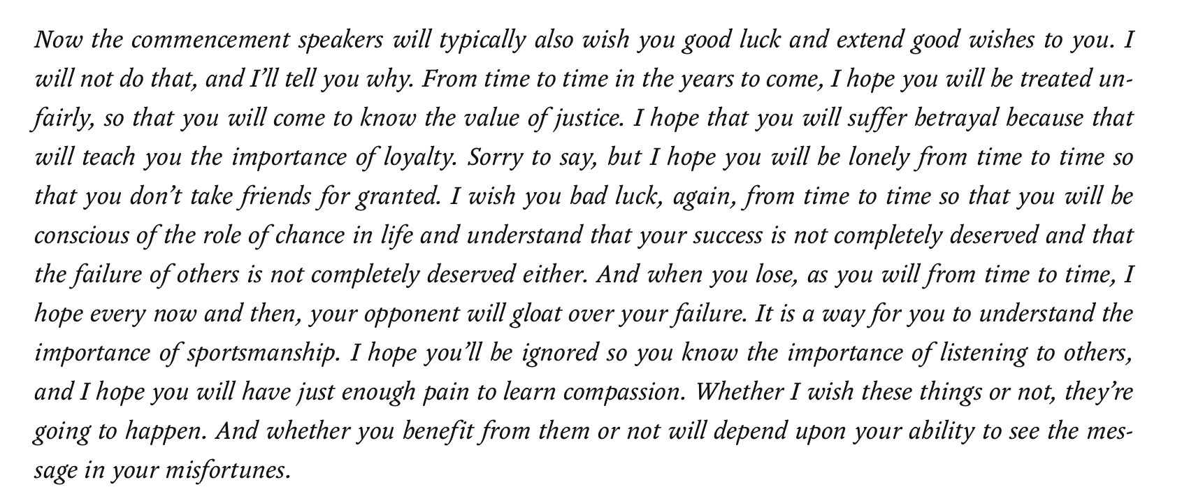 Sar Haribhakti On Twitter I Wish You Bad Luck Supreme Court Justice John Roberts In A Graduation Speech Love It Https T Co Ohkoze3lwb Https T Co Ujzujajkog Twitter