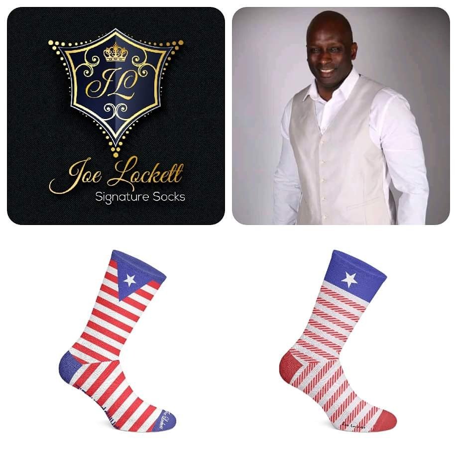 LocketNMediaNet's tweet photo. Today I launch my national  sock line  - Joe Lockett Signature Socks line 🤗

#JLsocks #walkingiNfaith #PuertoRico #Signaturesocks https://t.co/9vyJmTVt6k