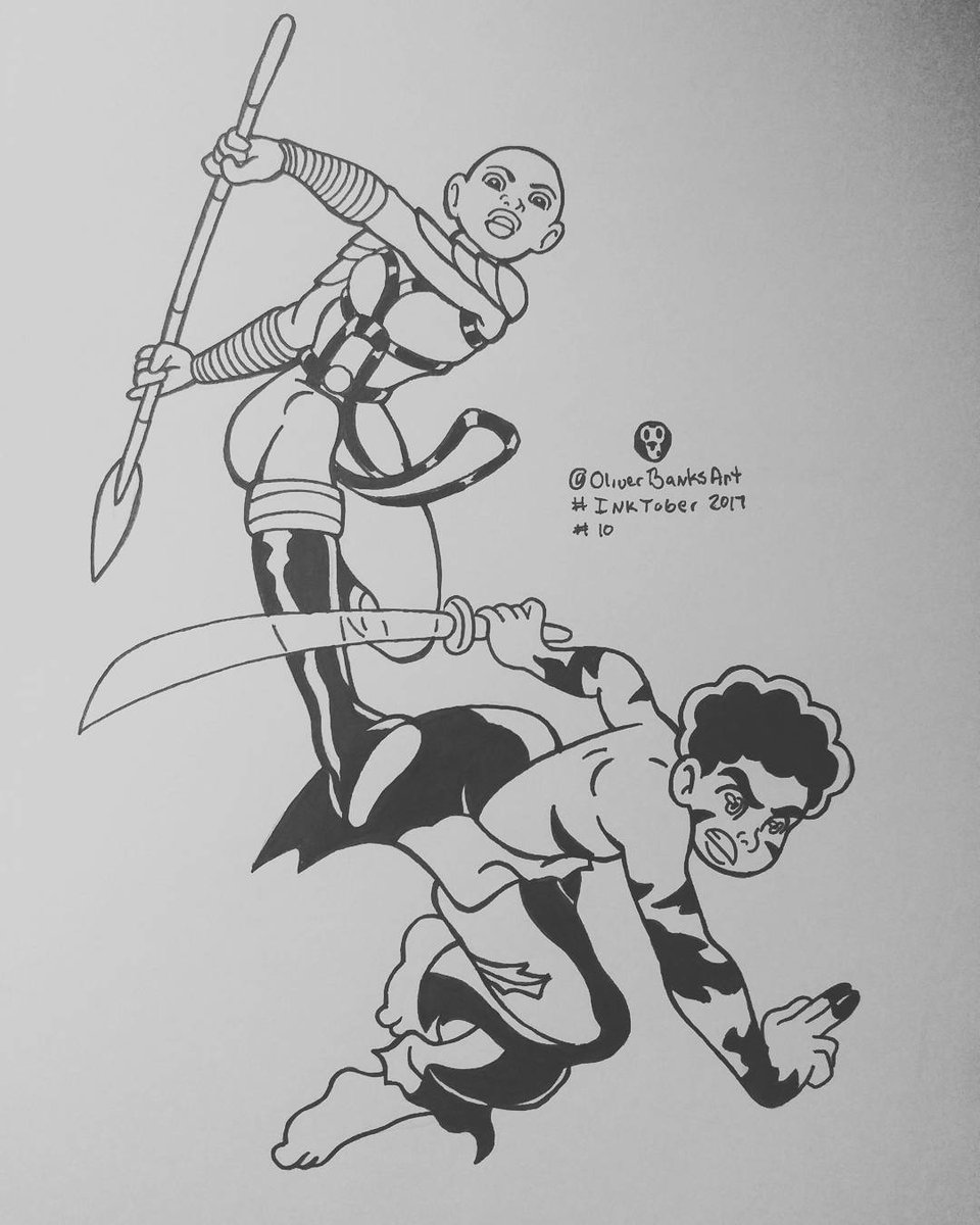 Oliverbanksart's tweet photo. Inktober day10 Imagine Maxx Meets Ayo #oliverbanksart #inktober2017 #inktober #imaginemaxxmeetsheroes #ImagineMaxx #ayo #doramilaje https://t.co/xahY4eldQ5