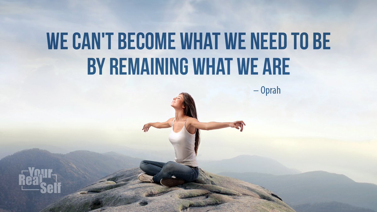Your_Real_Self's tweet photo. We can't become what we need to be by remaining what we are.
#FridayFeeling #beBetter #Motivation #Quotes #Evolve #TodaysThough #Courage https://t.co/Bl5JCJJj9p