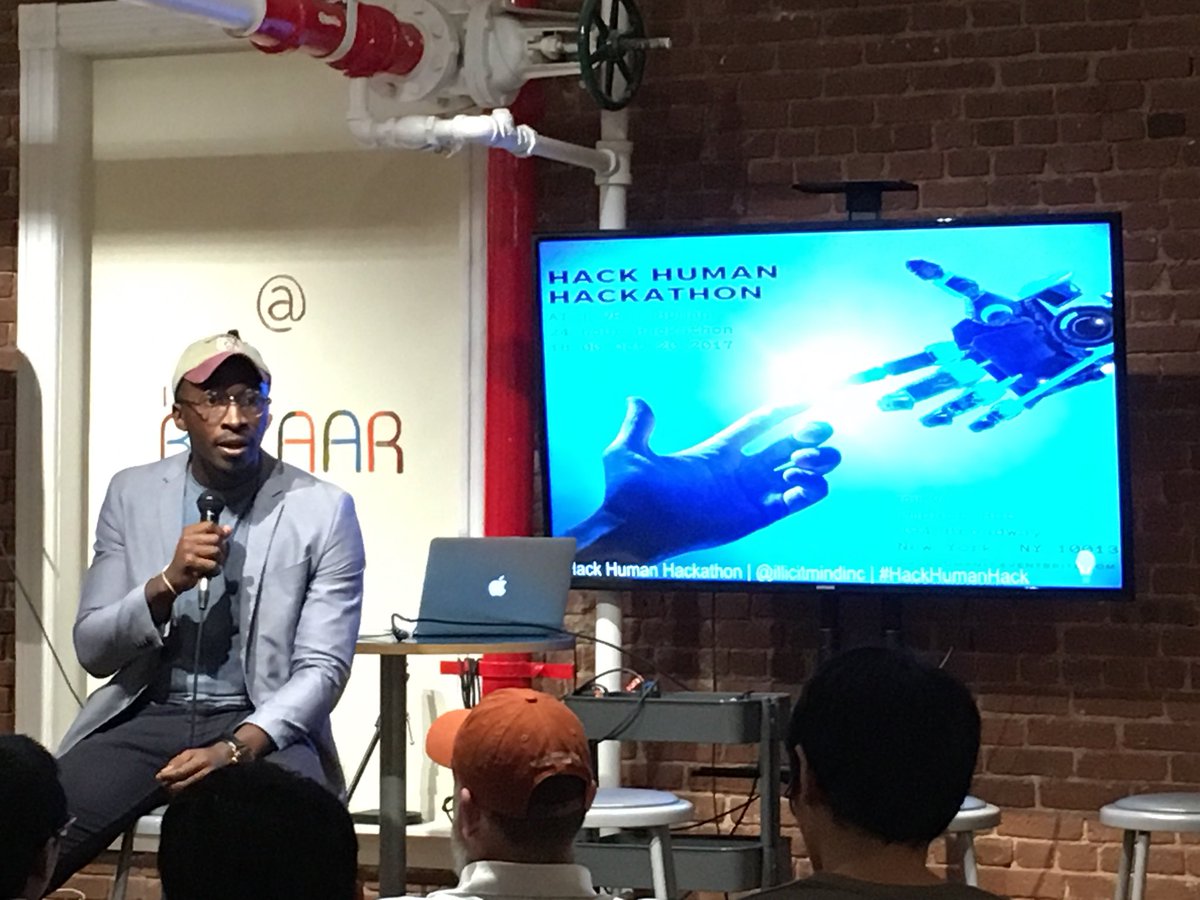 illicitmindinc's tweet photo. “It takes grit, empathy &amp; respect to start a company w people you don’t know” #hackhuman https://t.co/JhM04FvMu1