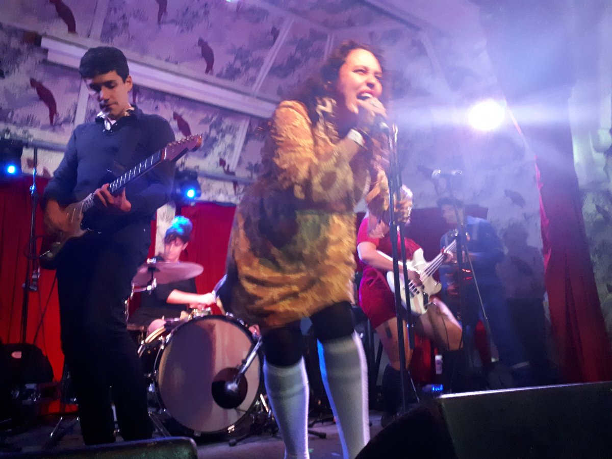 Amazing little band outing to see the <a href="/DowntownBoys/">Downtown Boys</a> at <a href="/DeafInstitute/">The Deaf Institute</a> in Manchester tonight 🤘😎