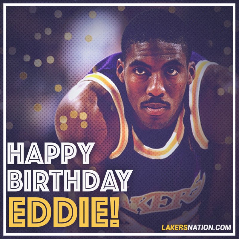 Join us in wishing a Happy 46th Birthday to one of the most popular Lakers ever, Eddie Jones 