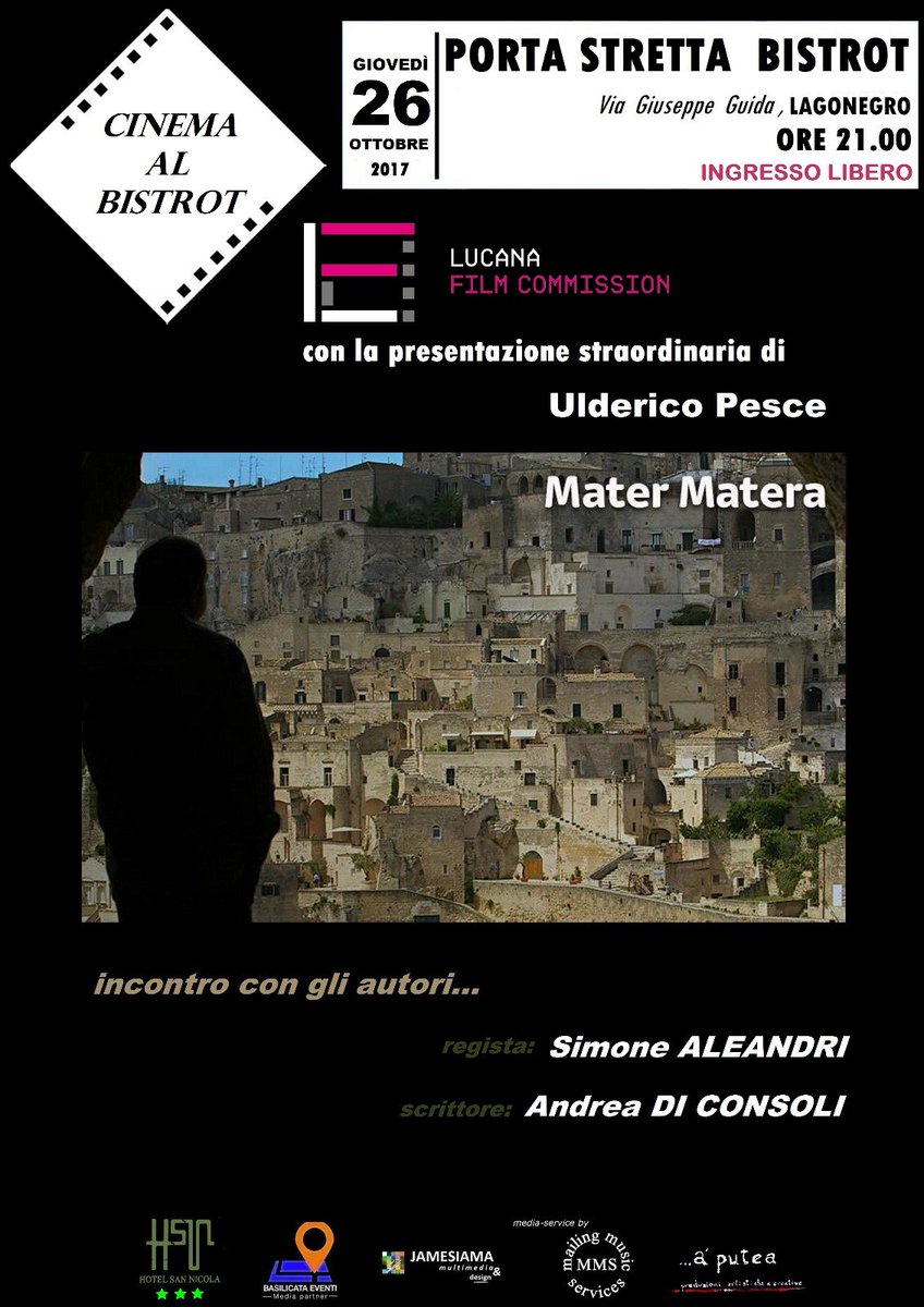 LaPortaStretta's tweet photo. ”Mater Matera” regia Simone Aleandri scritto Andrea Di Consoli con la presentazione straordinaria di Ulderico Pesce https://t.co/U7B7VEqRXe