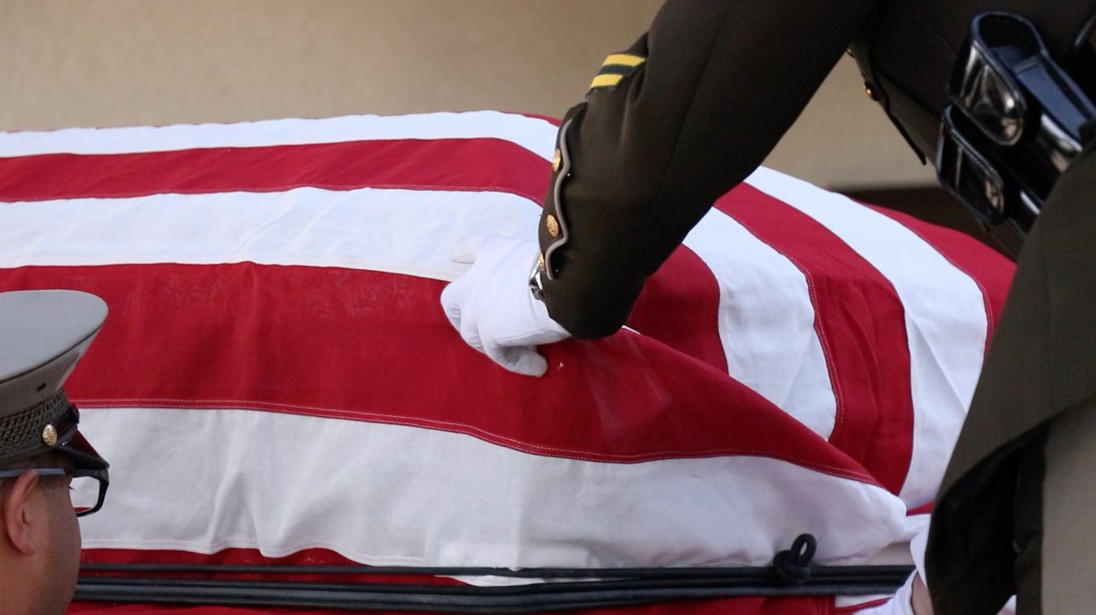 LVMPD's tweet photo. Remembering Officer Charleston Hartfield!
A few photos from today's emotional farewell.
#RIPHartfield 
#vegasstrong https://t.co/ZAGbFJqRsf