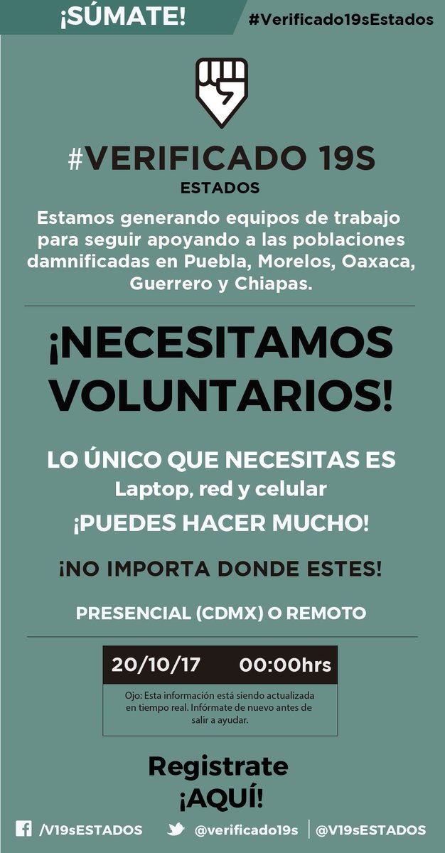 verificado19s's tweet photo. ⚠️¿Quieres seguir ayudando?⚠️
¡Regístrate en este formulario!
https://t.co/DK4AHxtiG6 https://t.co/UxyMyrvgvT