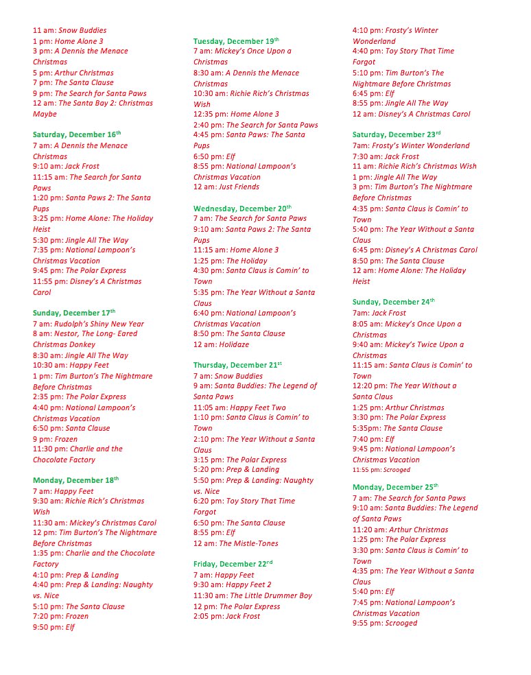 BuddyTheEllf's tweet photo. 25 DAYS OF CHRISTMAS SCHEDULE IS FINALLY HERE😍🎄🎅🏽❤️💚🎁🍪🥛 https://t.co/zWHTYLD8AW