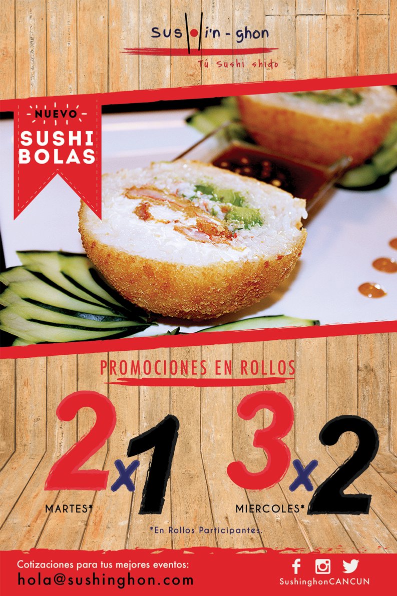 Sushinghon's tweet photo. #Sushinghoners !
Hoy es #SushiTime
Ya pediste el tuyo?
Sushi'n-ghon
Llama al: 9981228169
Cobertura Limitada:
Polígono Sur (Jardines del Sur, Villa Marino, Santa Fe, etc) hasta la Andres quintana roo y la Kabah.
#HoyComoSushi 😋😋
#YoSoYSushinghon
#SushinghonCancun
#Sushinghon https://t.co/LdQ6Z06KXq