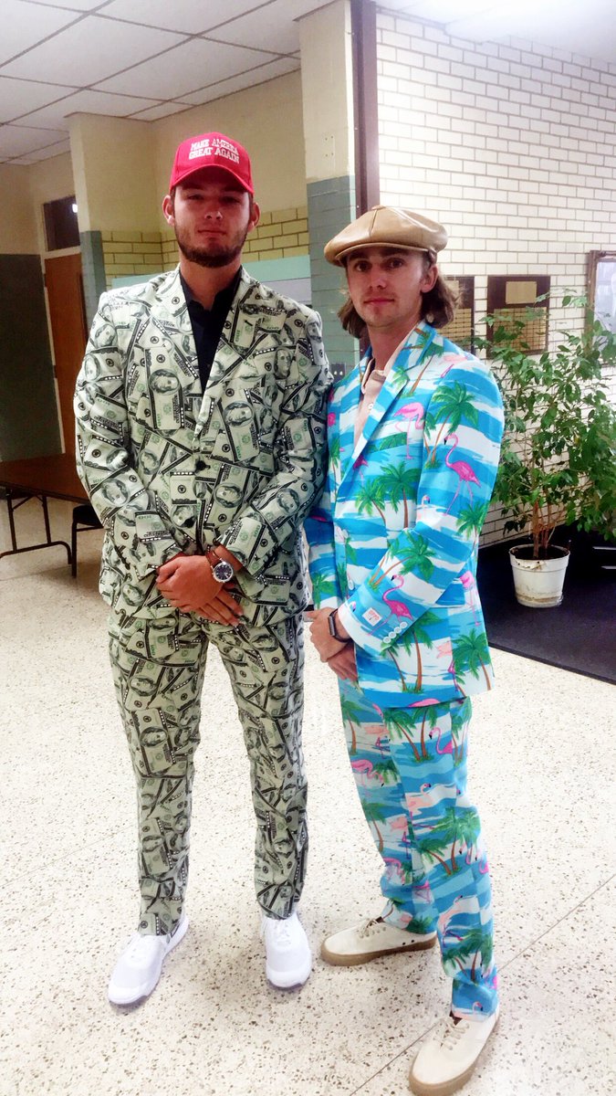 CoachCox19's tweet photo. Teams are set.. Draft Day 2017 was a big one! @FKpaceFoster &amp; @Ewimp11 arrived to the draft in style! #FWS17 #DressToImpress https://t.co/mlF7LLX3ge