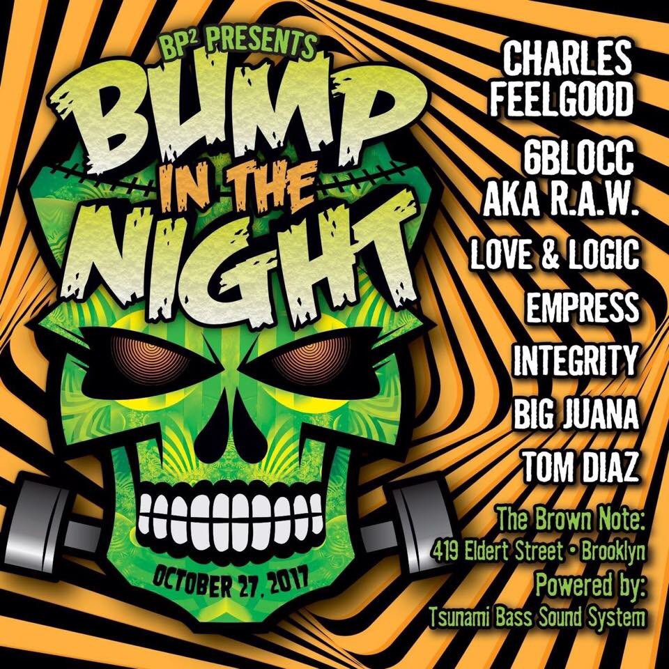 BP2_DnB's tweet image. Next Friday! 🎃👻Charles Feelgood, Empress, 6blocc &amp;amp; more powered by #NYCs best soundsystem @TsunamiBass 🌊🔉#MixedGenre facebook.com/events/1777510…