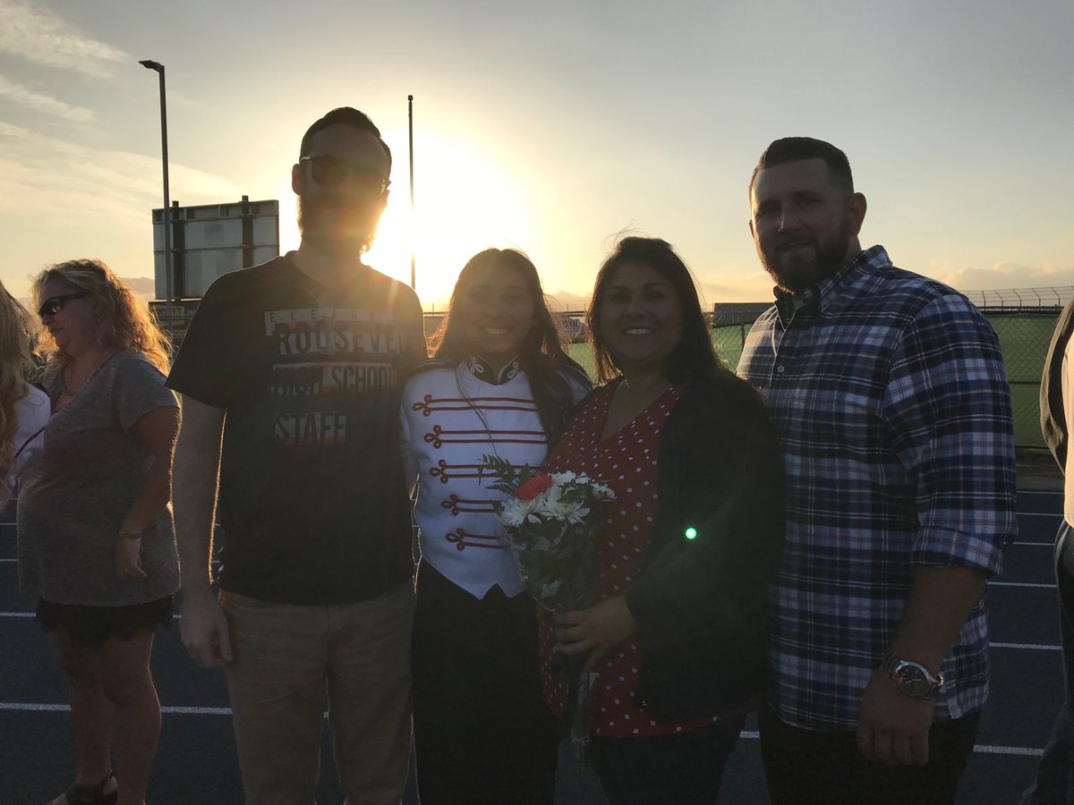 Jaelen and fam is rocking it at #ERHS senior night!!!