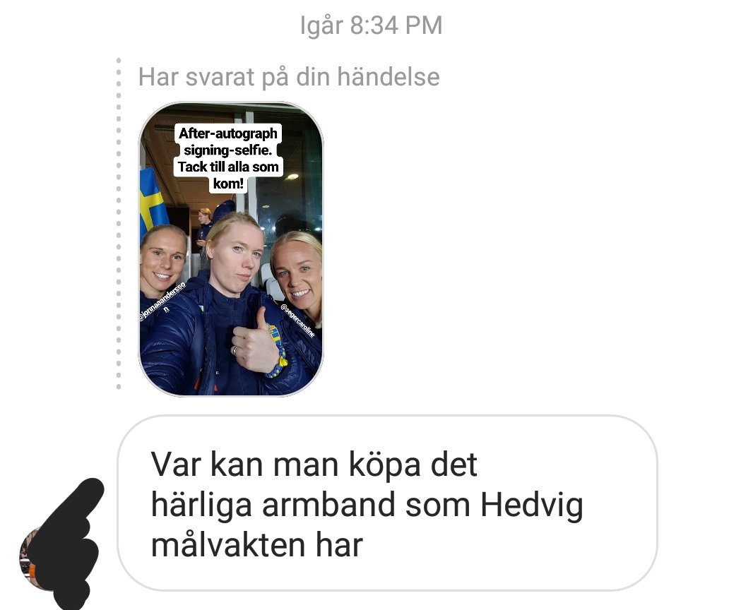 Det härliga armbandet fick jag av en tjej som kom till Ullevi igår. Kan vi genom Twitter hitta tjejen? RT 😙