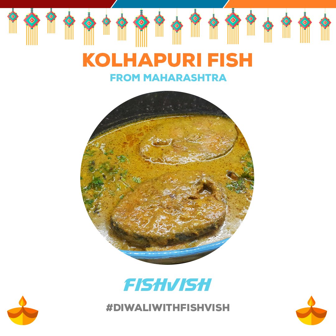 Fishvish's tweet photo. This sumptuous, spicy delicacy from Maharashtra is the perfectly healthy and yummy Diwali feast. 
#StayFishy #Pune #DiwaliWithFishvish https://t.co/BIjycFaBOi