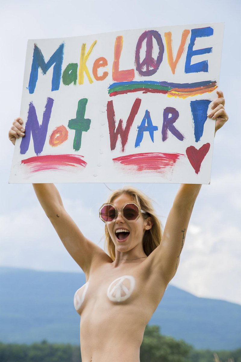 Playboy's tweet photo. Free spirit Jordy Murray is right at home in the hallowed grounds of Woodstock. 

See the full gallery: https://t.co/YRyQm7RUGB https://t.co/aa0imeetCc