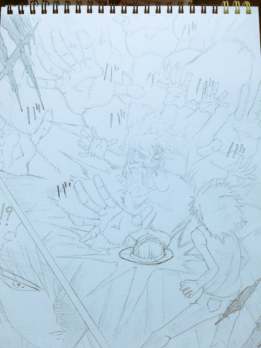 @LogicTommy そんなトミーさんに過去に描いたゼオンVSクリアを(°▽°) 
