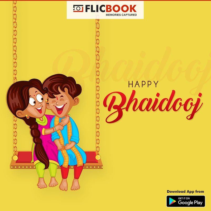 flicbookapp's tweet photo. This #BhaiDooj, revive and relive the most pure and sacred and unadulterated bond in the world! #HappyBhaiDooj to All! #FlicBook #Photobooks https://t.co/kc0OFDyXDl