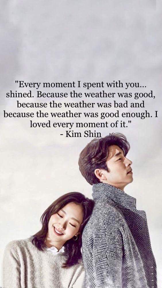 frasesdoramas_'s tweet photo. Cada momento que pasé contigo..brilló. Porq' el clima era bueno, porque el clima era malo... Amé cada momento.! "Goblin" https://t.co/L6IMiL4Zrr