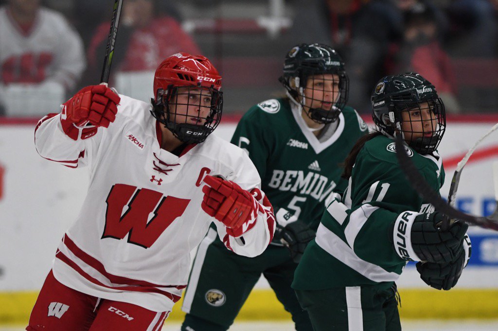 In the 3rd <a href="/BadgerWHockey/">Wisconsin Hockey</a> leads 3-1