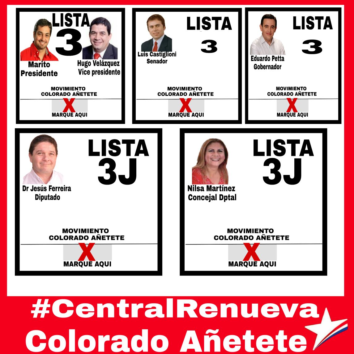 RaulLezcano's tweet photo. @Drjesusferreira @MaritoAbdo @AlvarengaMarta @Natalia95530774
#centralrenueva
#lista3J https://t.co/CV5lqWpaW9