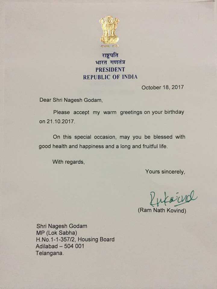 nageshgodam's tweet photo. Thank You Ram Nath Kovind Ji #PresidentKovind #India #rastrapathi https://t.co/yyVfqBvEyA