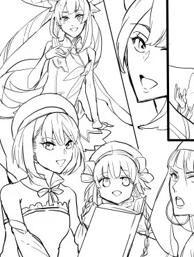 女の子数百年ぶりに描いたきぶん 
