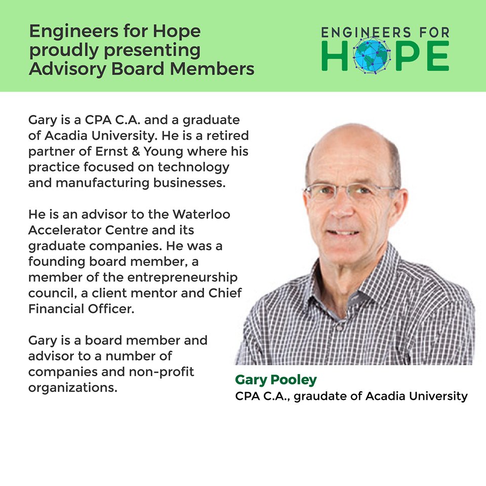 engforhope's tweet photo. We are deeply honoured to announce our Advisory Board Member.
CFO @AC_Waterloo Centre,  Retired partner of Ernst &amp;Young. @uwaterlooalumni https://t.co/Xc4OLHqYJV