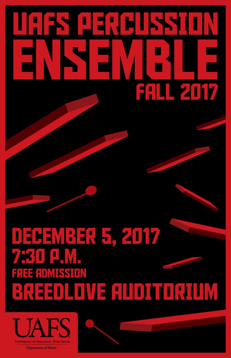 codycrowe_la's tweet image. PSA:⚠️Come see the UAFS Percussion Ensemble perform in December! #UAFSperc #groovystuff