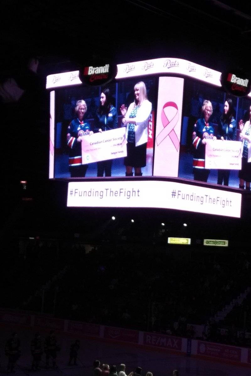 imagination0101's tweet photo. Congrats to Gayleen and Lisa on their battle against cancer! Very generous donation Semple family! #whlpats #JoinTheRegiment #fundthefight https://t.co/ozfQS4QjsI